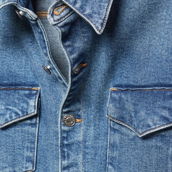 Mango Womens Long Denim Jumpsuit, Size XL - Picture 5 of 5